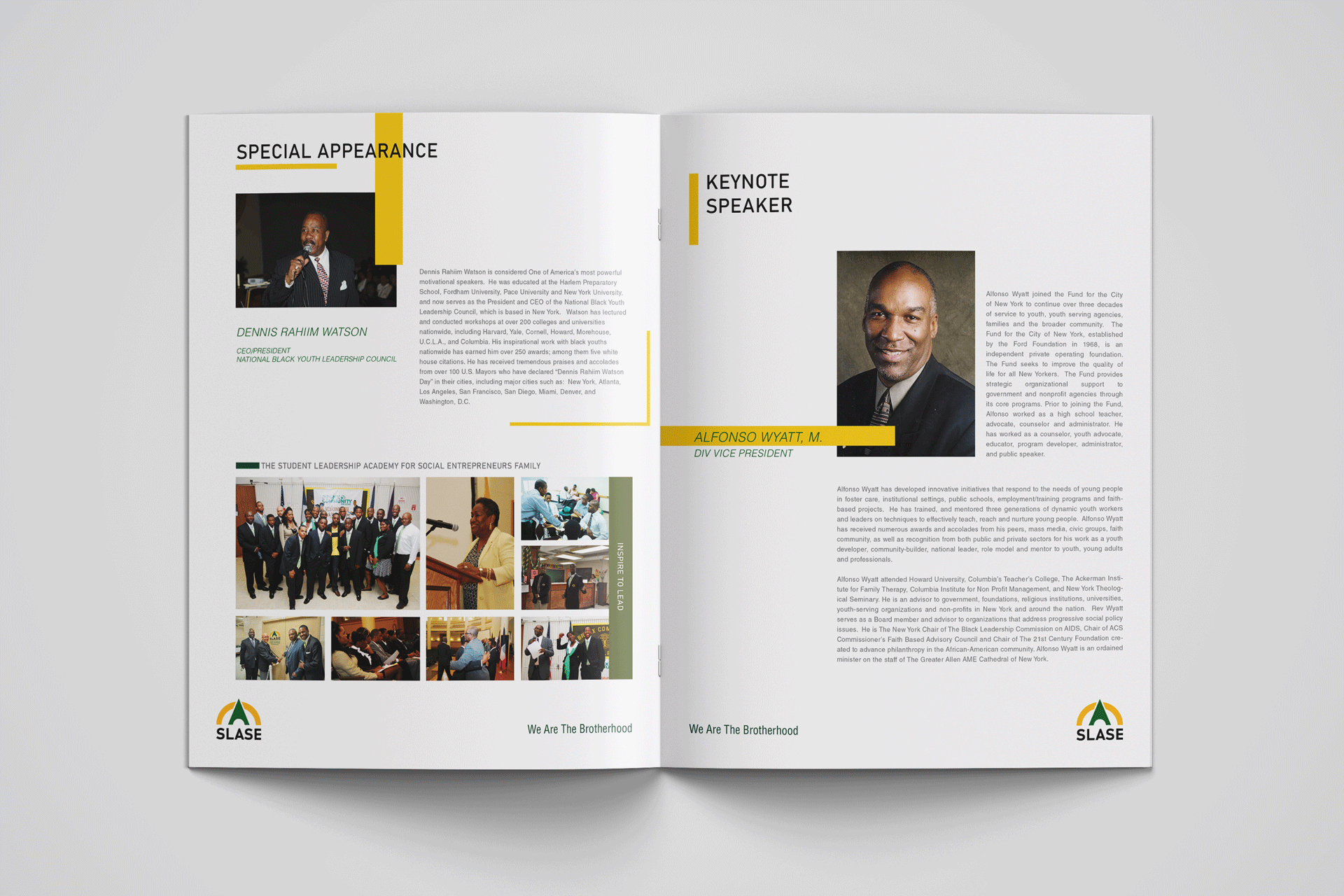 Event Itinerary booklet