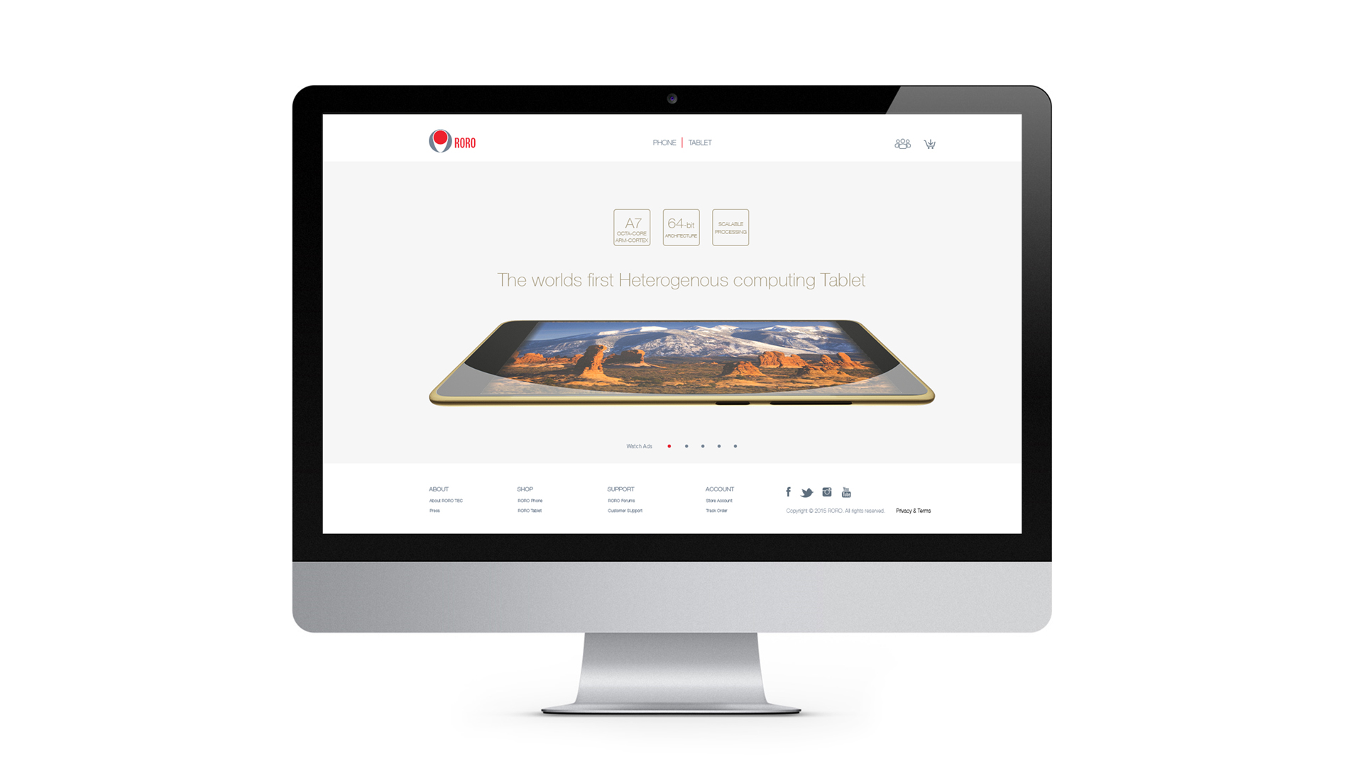 website UI design