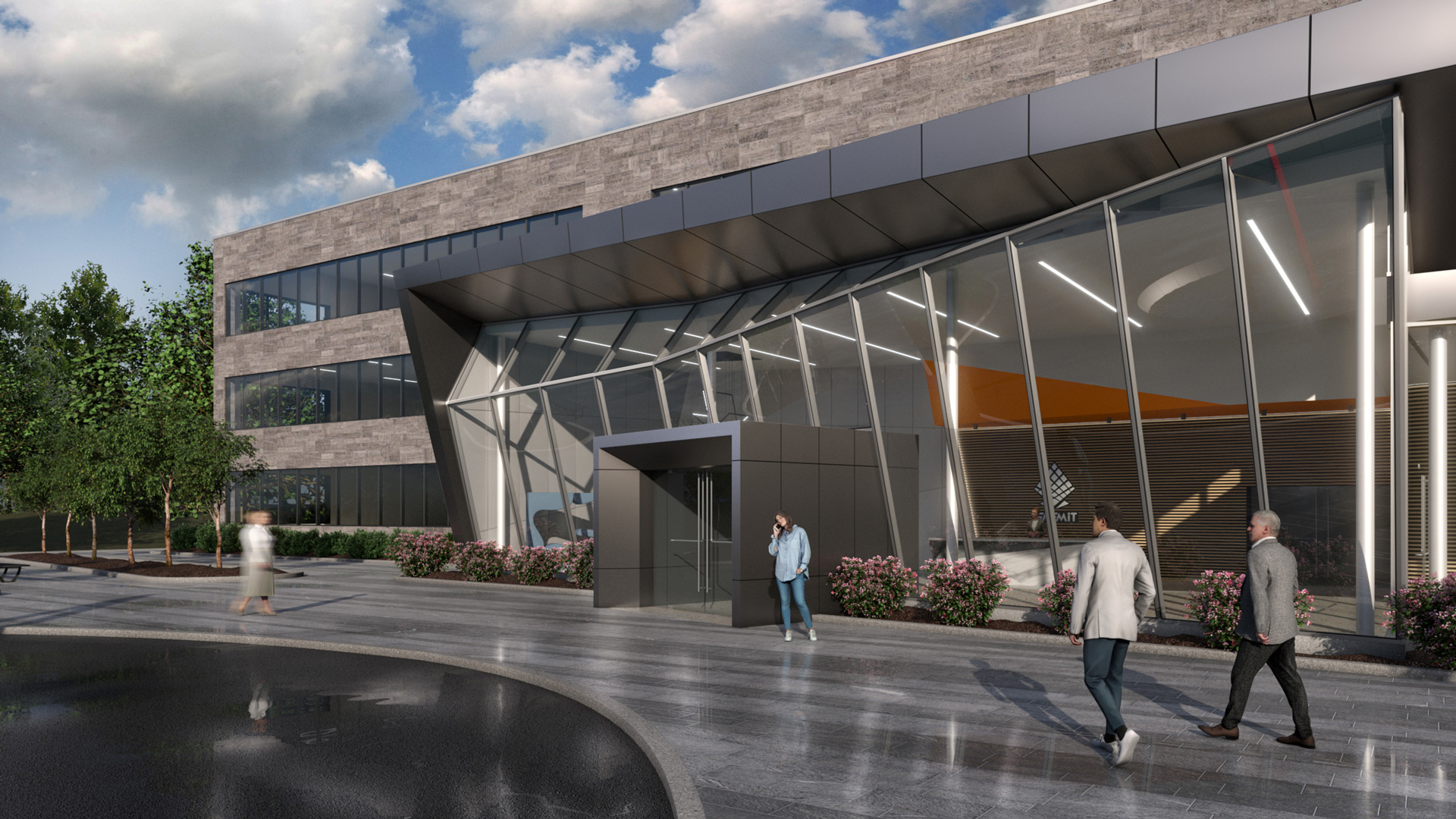 Render of business campus
